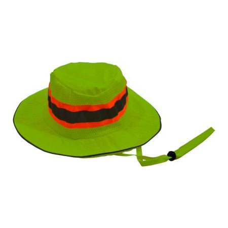 Petra Roc Inc Petra Roc Hi-Visibility Full Brimmed Ranger Hat, Polyester Mesh/Oxford, Lime, S/M LRH-FB-S/M